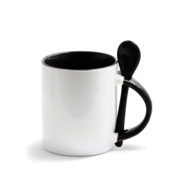 Caneca Colher Bicolor Colors