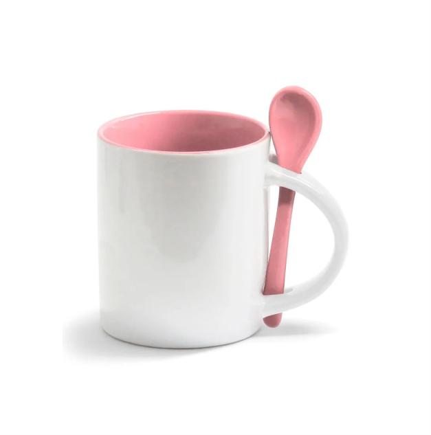 Caneca Colher Bicolor Colors - Imagem 3